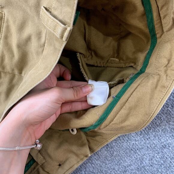 Orvis Pants Mens 35 Earth Pleated Front Straight Leg Chino Relaxed Fit Trousers - Picture 10 of 13